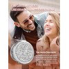 OMIRO Taschenspiegel mit Vergrößerung 1X/10X, Handspiegel Klein (Silber)