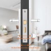 Probrico Victorian Scroll Chrome Door Handle Latch Internal Privacy Door