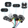 CARBBIA Headlight Conversion Pigtail Connectors Wiring Harness Plug and Play