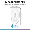GMS Optical® Premium Grade Soft Silicone - D-Shape Push-in Nose