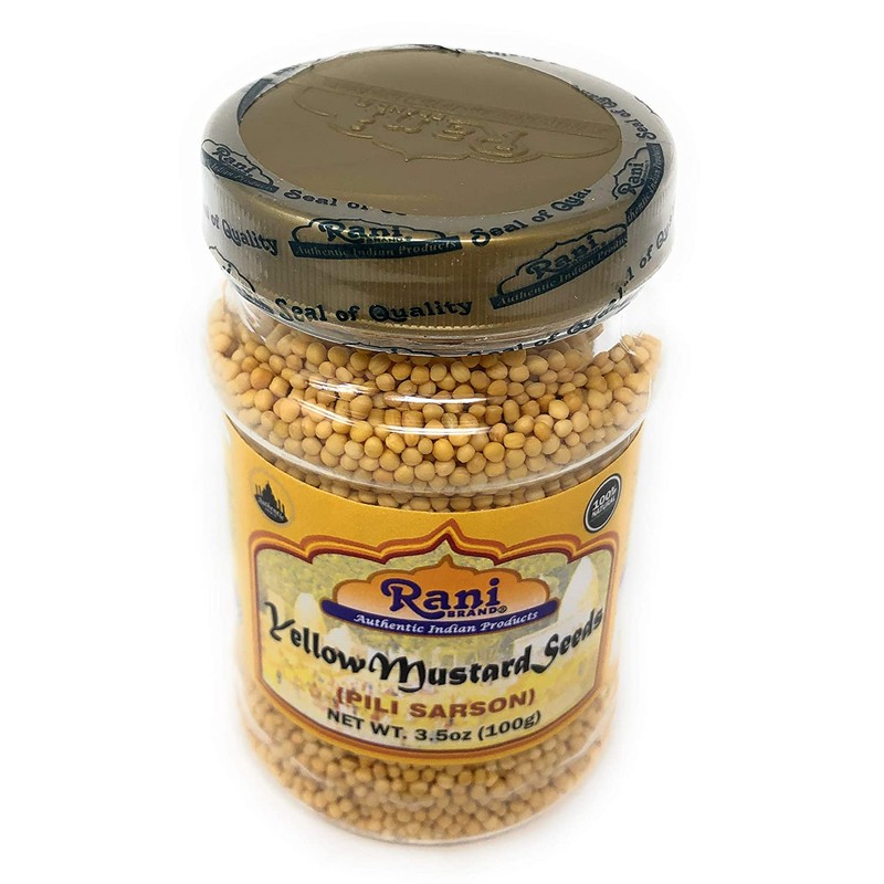 Rani Yellow Mustard Seeds Whole Spice 3.5oz (100g) ~ All