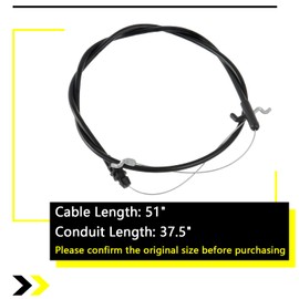 946-04661A Control Cable Compatible with Troy Bilt TB110 TB280ES TB230 TB330XP TB350XP TB320 Craftsman Yard Machines MTD 21 Inch Self Propelled Gas Push Lawn Mower 746-04661 746-04661A control cable
