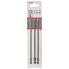 Bosch 2607001763 3-Piece Screwdriver bit Set, Extra Hard T8 T10