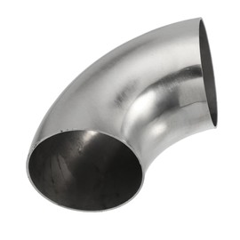 A ABSOPRO 2.5'' OD Car Exhaust Elbow Pipe 90 Degree 1.2mm Thickness