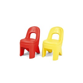 Simplay3 Play Around Chairs (2 Pack) - Hot Tamale Red and Lemon Yellow
