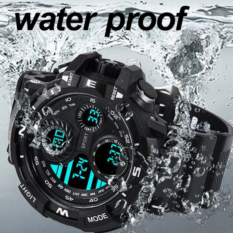 Dolores Reloj Pulsera Deportivo Impermeable Caja Regalo Hombre Set