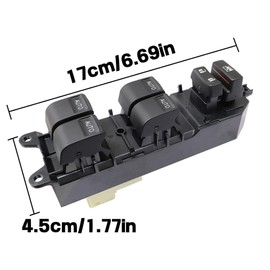 GXARTS Power Window Switch Control Panel Front Left Driver Side Lighted Compatible with Toyota Tundra 2007-2021 Replaces 84820-0R040 Auto Up/Down Window Switch