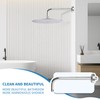 L Shape Shower Arm with Flange,12 Inch Wall Mount Replacement