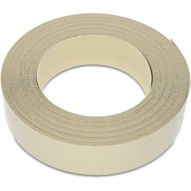 WoodPress® 22mm Pearlised Beige Melamine Edging, Pre-Glued Veneer Tape – 7.5m Roll - Iron-On for Easy DIY Application – Will Cover the Edge of a Standard MDF Panel