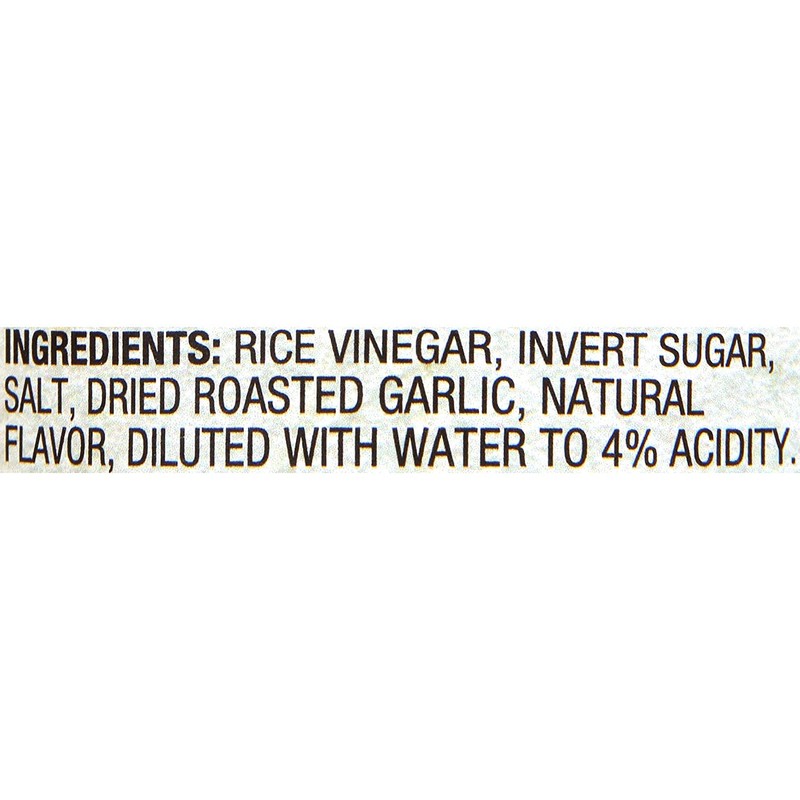 Nakano Rice Vinegar Seasoned Roasted Garlic -- 12 fl oz