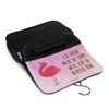 Mr. & Mrs. Panda Flamingo Pride Toiletry Bag, Purple, Hand