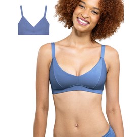Subset Triangle Soft Bra – Organic Cotton, Wireless, Breathable, Supportive, Regular & Extra Cup Room, Elevated Essentials