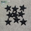 Yalulu Pack of 20 Black Star Patches, Iron-On Appliqué, Iron-On