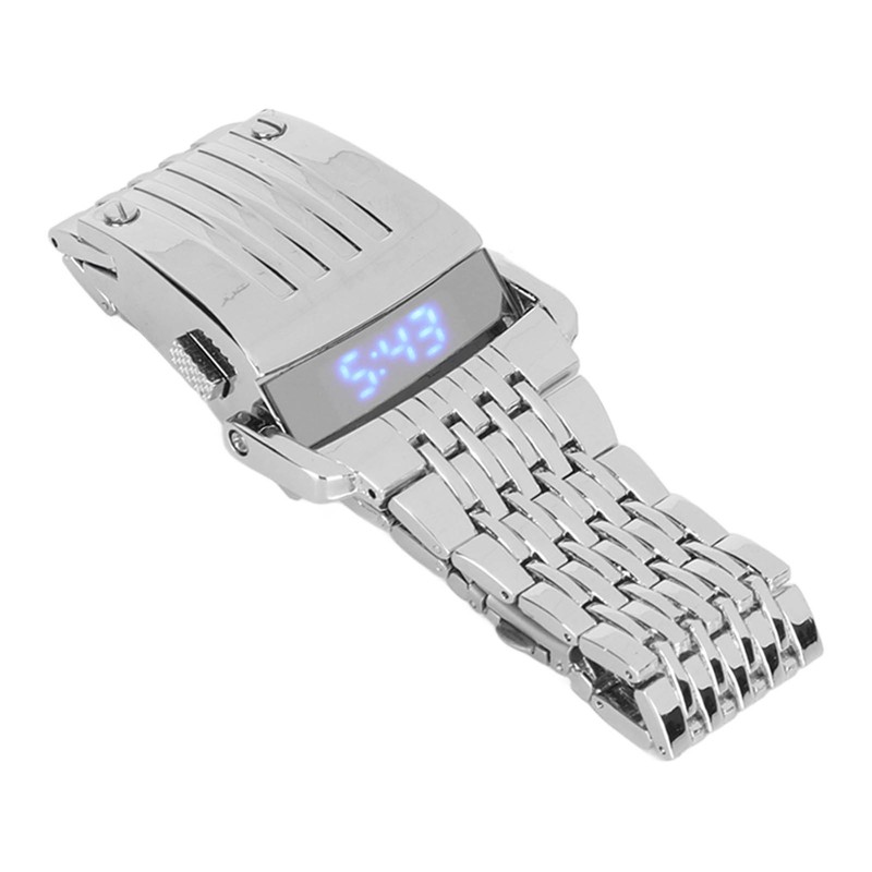 Alloy Watch LED Digital Display Quick Release Fashionable Men Watch