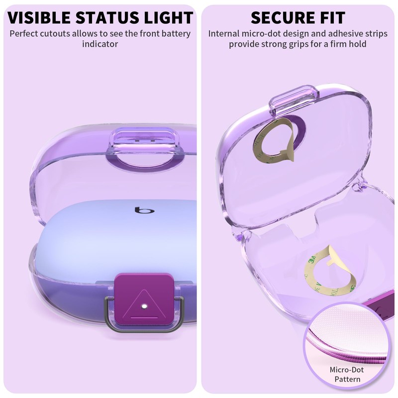 [Secure Lock] for Beats Powerbeats Pro 2 Case, NIMUW Soft