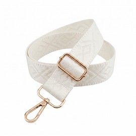 Wide Shoulder Strap 3.8cm Adjustable Bag Strap for Handbag Crossbody Purse Guitar Style Long Strap Replacement for Shoulder Bag Fits Bags for Daily Use,Beige, Light Gold Pull Core Buckle