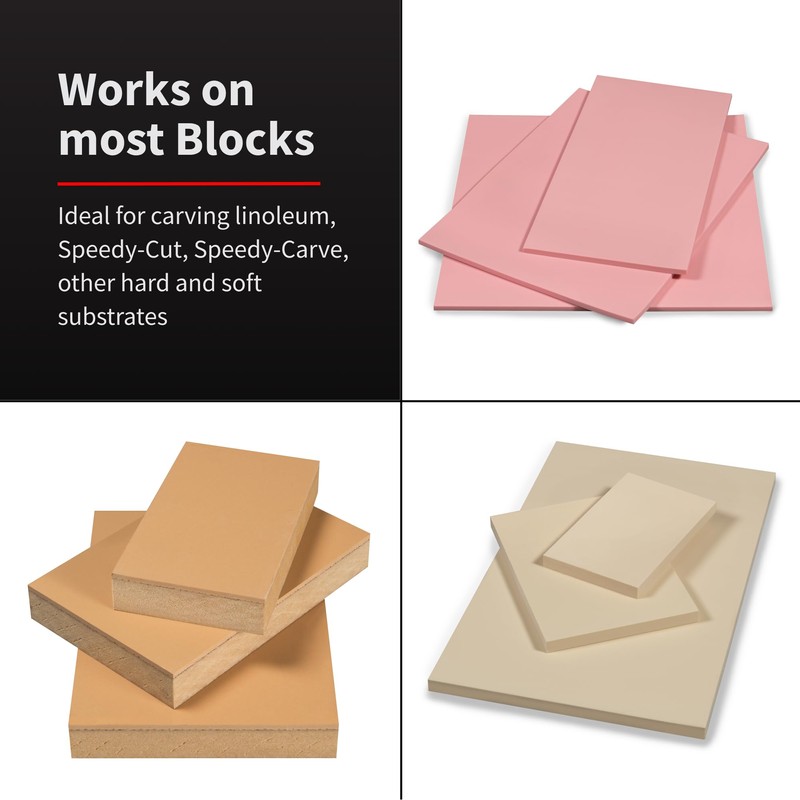 Speedball Linoleum Cutter Kit Assortment #1 (6-Pack) - Linocut Carving