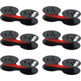 Printer Ink Ribbon Replacement Printer Ink 6 Pack for EP102 GR24/41/42 - Black & Red