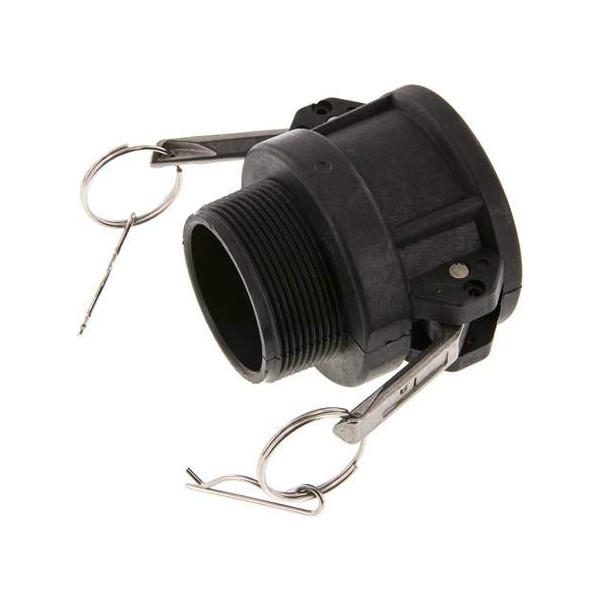 Kamlock Coupling (B) R 2 Inch (AG), Polypropylene, Thread: R