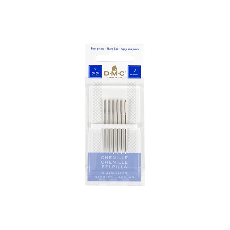 Bulk Buy: DMC Chenille Hand Needles Size 22 6/Pkg 1768-22