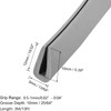 TA-VIGOR Edge Trim U Seal Grey Rubber U Channel Edge