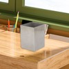 Pencil Cup 304 Stainless Steel Pencil Holder Thicken Durable Rectangular