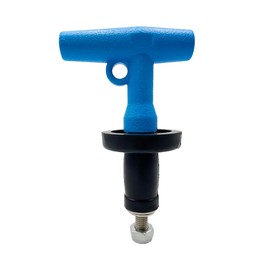 BOPOREAE Mechanical Test, Seal & Clean-Out Pipe Plug - 1 to 1-5/16 in Marine Boat Scupper Steel DWV Testing Anti-Return Winterizing Pool Plug with Galvanized Screw & Nut for Most Pipe Sink Poo