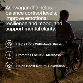 Momentous Ashwagandha Supplement - 300 mg NooGandha Ashwagandha Extract - Cognitive Performance, Alertness, & Focus Support - NSF Certified for Sport - Vegan - GMO- & Gluten-Free - 60 Servings