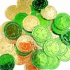 Lippbest St Patrick's Day Gold and Green Lucky Coins -