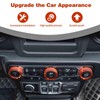PDKLIN for Jeep JL AC/Radio/Headlight Knob Cover Trim Ring for
