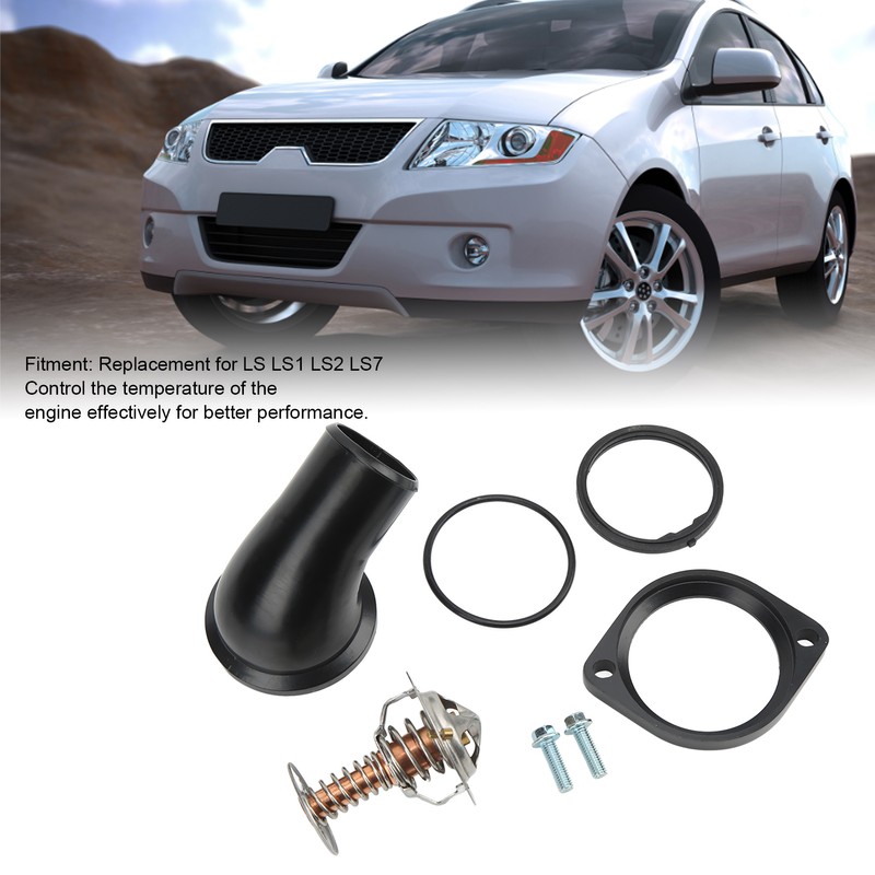 45 Degree Water Neck Housing with Thermostat 90916‑03046 Replacement for