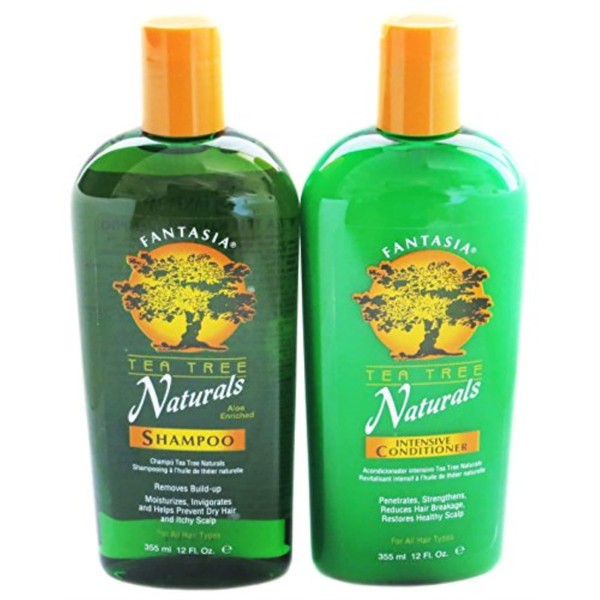 Fantasia IC Tea Tree Naturals Shampoo and Conditioner 12 Ounces Each