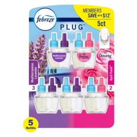 Febreze PLUG Air Freshener Refills - Mediterranean Lavender & Downy April Fresh,