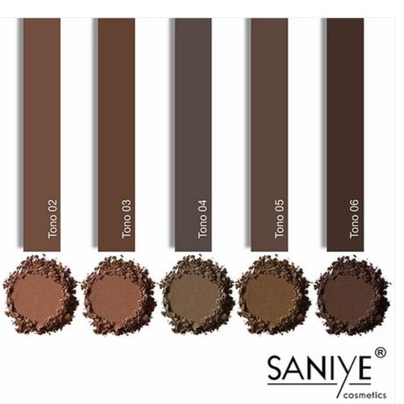 Saniye Sombra y Gel Pomada Para Cejas Cepillo Incluido Long