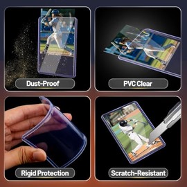 200 Clear Card Sleeves y Protectores de Cartas Top Loader 35PT