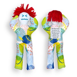 AVINITI Funny Gag Gift - Stress Relief – Hit-Hard Hank Doll - for Friends, Co-Worker, Men, Women, Husband, Wife, Girlfriend, Boyfriend (Puff!)