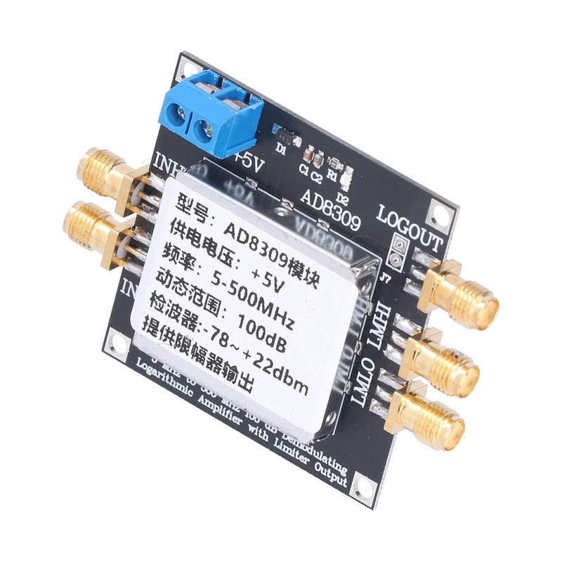 Logarithmic Amplifier Module 100 DB Gain 5MHZ‑500MHZ SMA Amplifier Board