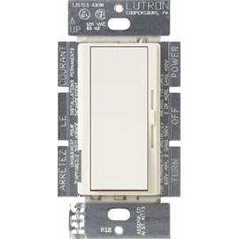 Lutron Diva 3-Speed Fan Control, Single-Pole/3-Way, DVSCFSQ-F-BI, Biscuit
