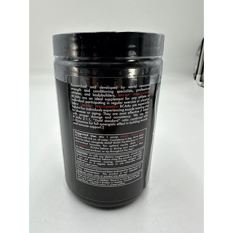 MASF Recovery BCAA Supplements Fruit Punch, 30 Servings