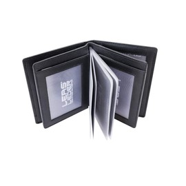 ID Card Holder and Credit Card Holder LEAS, Genuine Leather, black - ''LEAS Card-Collection''