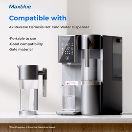Maxblue MB-PWD Pure Water Tank for WD-A2 Countertop Reverse Osmosis System, Portable Pure Water Tank, BPA Free, 40 OZ