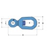 8MM Galvanised Chain Anchor Swivel - 5/16" Marine Mooring Boat