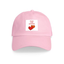 CafePress Mahjong Unique Adjustable Baseball Hat Pink
