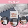 SOFPLATE 9Pcs Press on Nail Box Set Plastic Manicure Box