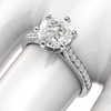 Sterling Silver 2 Carats Classic 6-Prong Simulated Diamond Engagement Ring