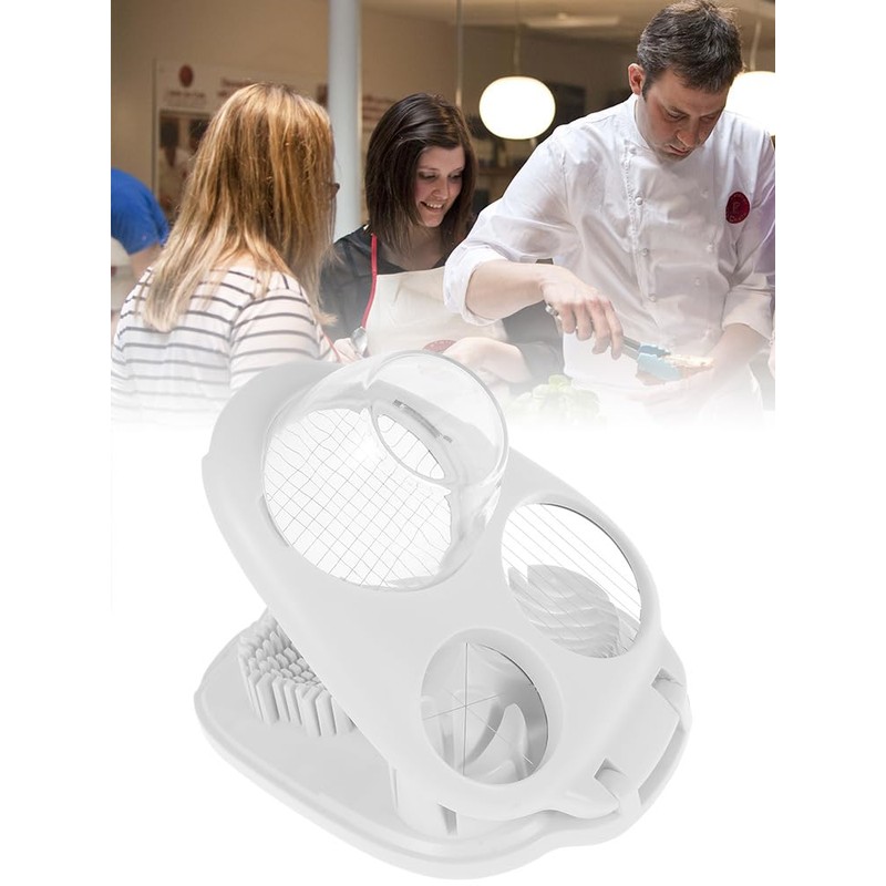 Egg Slicer for Boiled Eggs, 3 in 1 Stainless Steel