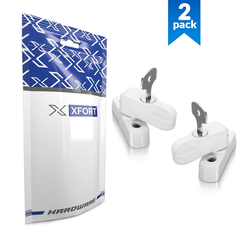 XFORT® 2 Pack Jammer and Window Locks for uPVC Doors