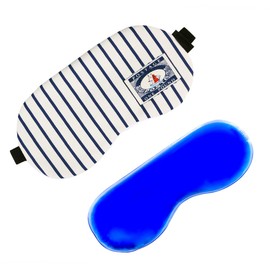 Healeved Cotton Linen Eye Mask Sleep Mask Blinders Patch for Eyes Men Women Boys and Girls Sleep Blindfold Gel Pack for Relaxation