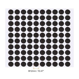 PATIKIL Pool Table Marker Dots, 1 Sheet/100Pcs Billiard Snooker Point Stickers Ball Position Locator for Billiards Practice, Black