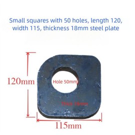 셀프 트럭 오일 실린더 브래킷, 탑 리프팅 이어 용접, 소형 사각 프레임, 30홀, [02 60holes] Self Truck Oil Cylinder Bracket, Top Lifting Ear Welded, Small Square Frame, 30 Holes, [02 60holes]